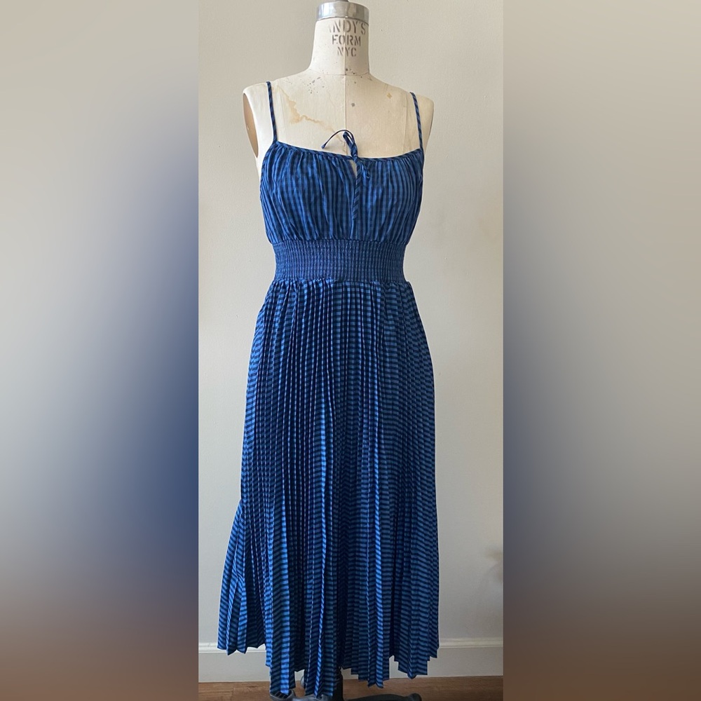JCREW blue maxi dress with pockets size 10